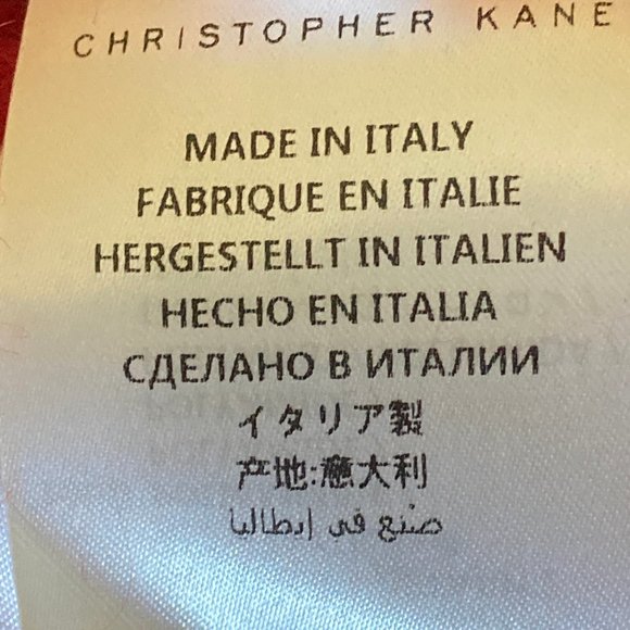 NWT Christopher Kane V Neck Mohair Wool Red Open Back Women's Luxury Sweater XL - Picture 10 of 10